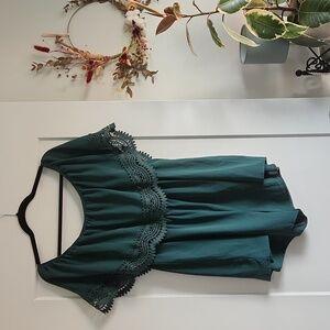 NWOT SHEIN emerald green romper